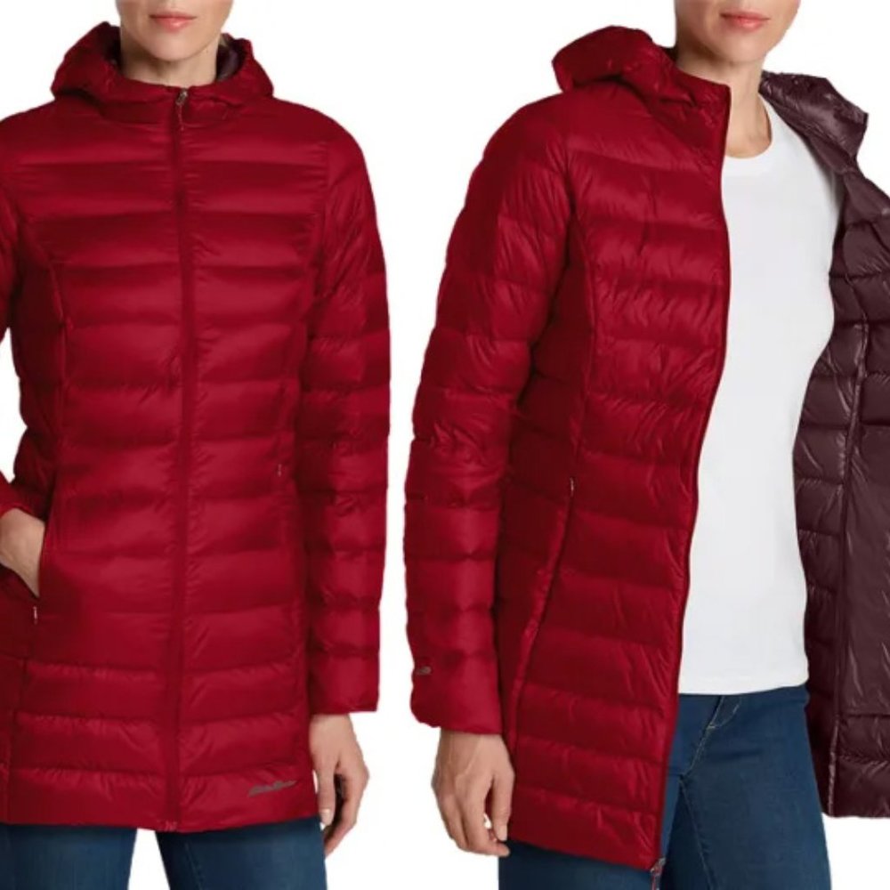 Eddie Bauer Women's CirrusLite Down Parka Red